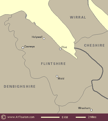 Flintshire map