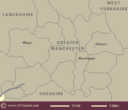 Greater Manchester map